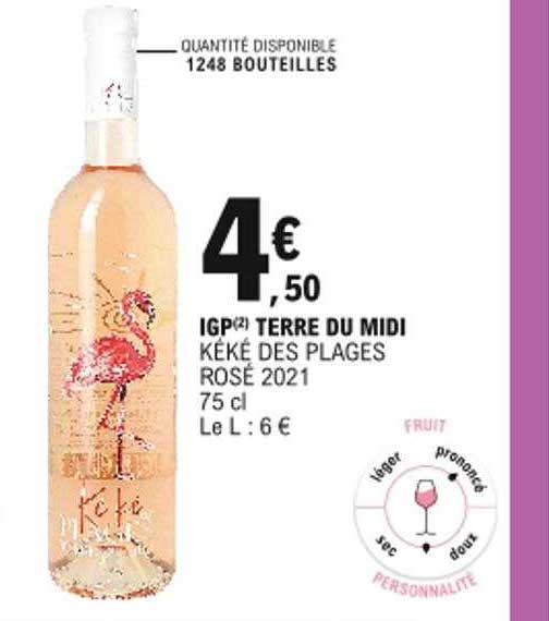 igp terre du midi kéké des plages rosé 2021