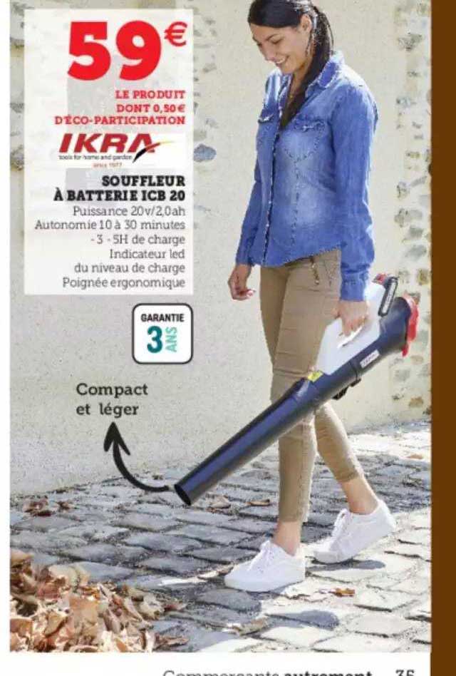 ikra souffleur à batterie icb 20