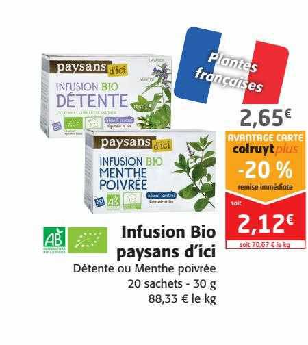 infusion bio paysans d'ici