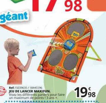 jeu de lancer maxifun
