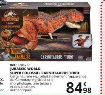jurassic world super colossal carnotaurus toro