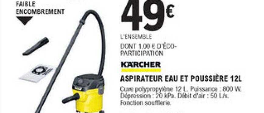 kärcher aspirateur eau et poussière 12l