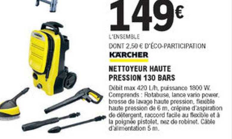 kärcher nettoyeur haute pression 130 bars