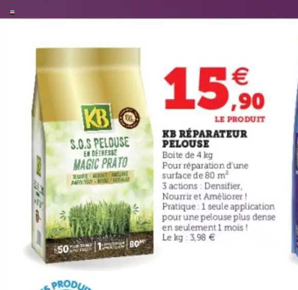 kb réparateur pelouse