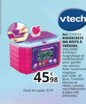 kidisecrets ma boîte à trésors vtech
