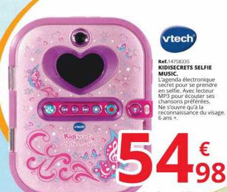 kidisecrets selfie music vtech
