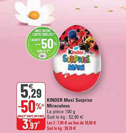 Kinder Maxi Surprise Miraculous