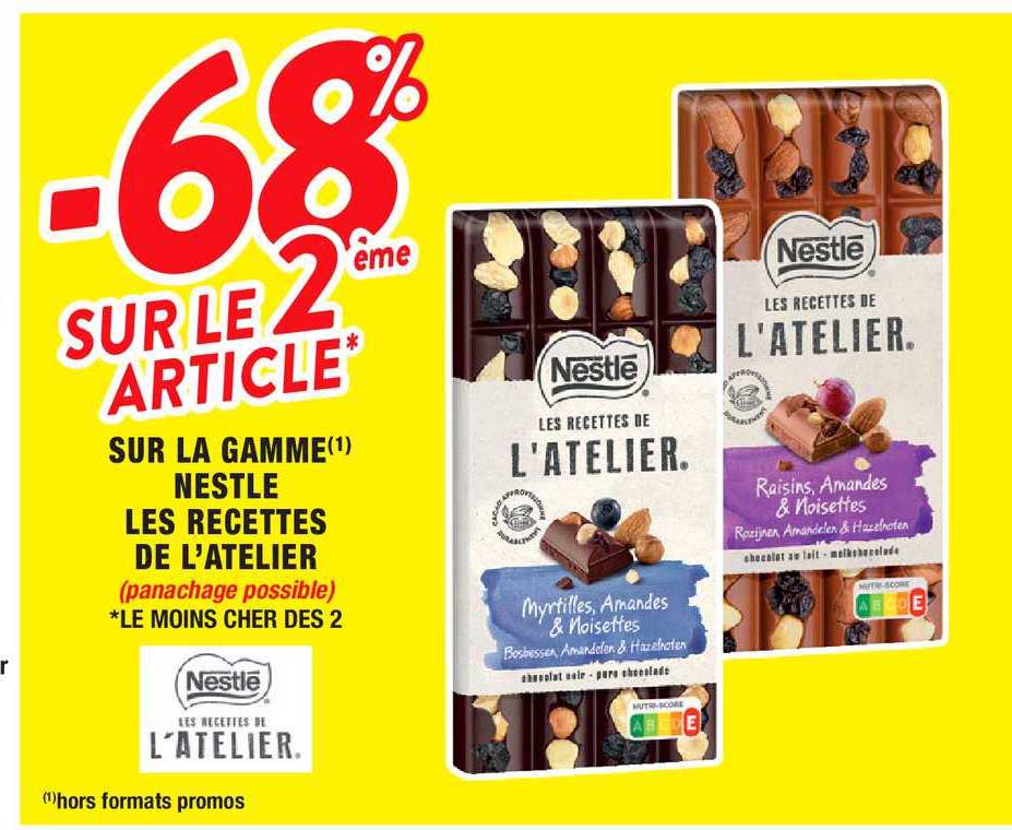 la gamme nestlé les recettes de l'atelier