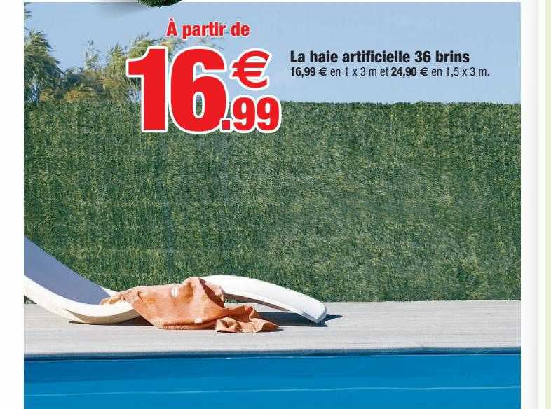 la haie artificielle 36 brins