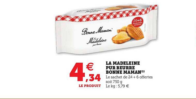 la madeleine pur beurre bonne maman