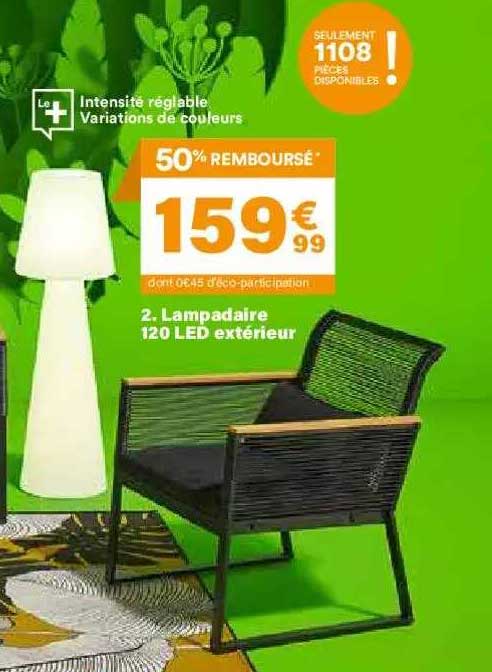 Lampadaire 120 Led Extérieur