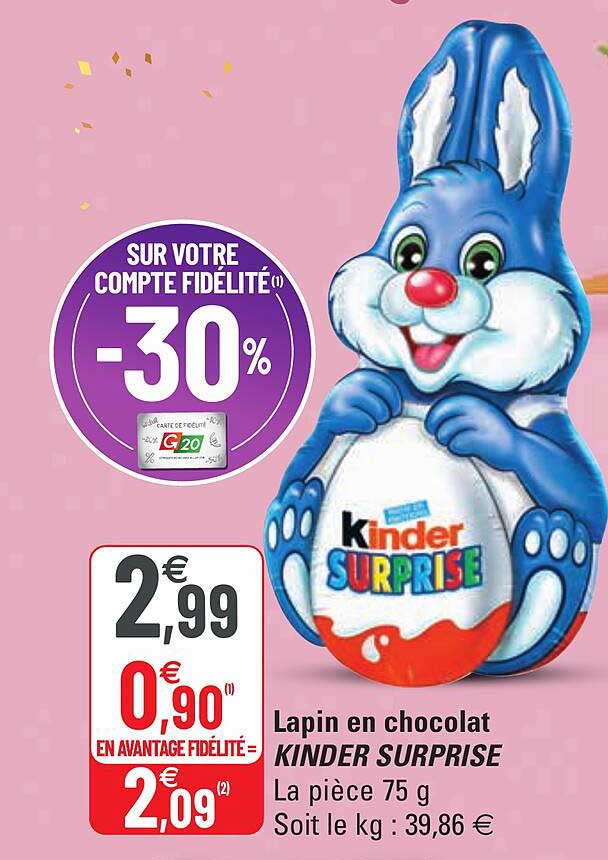 Lapin En Chocolat Kinder Surprise