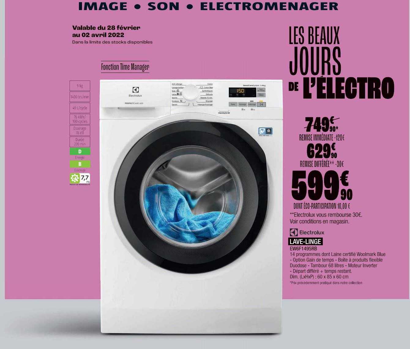 lave-linge electrolux