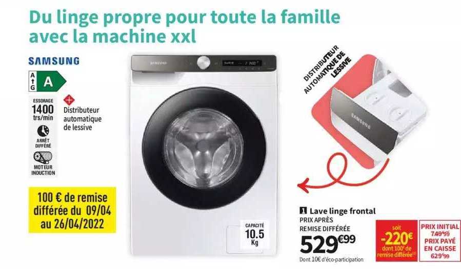 lave linge frontal samsung