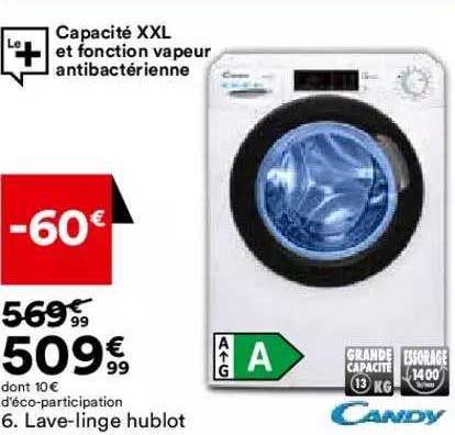 lave-linge hublot candy
