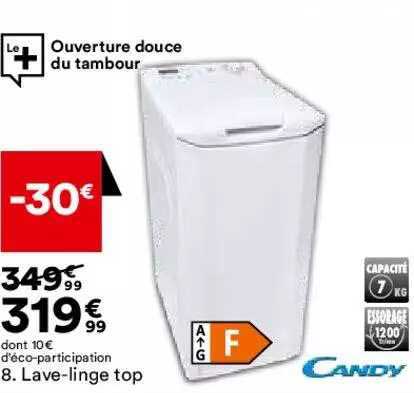 lave-linge top candy