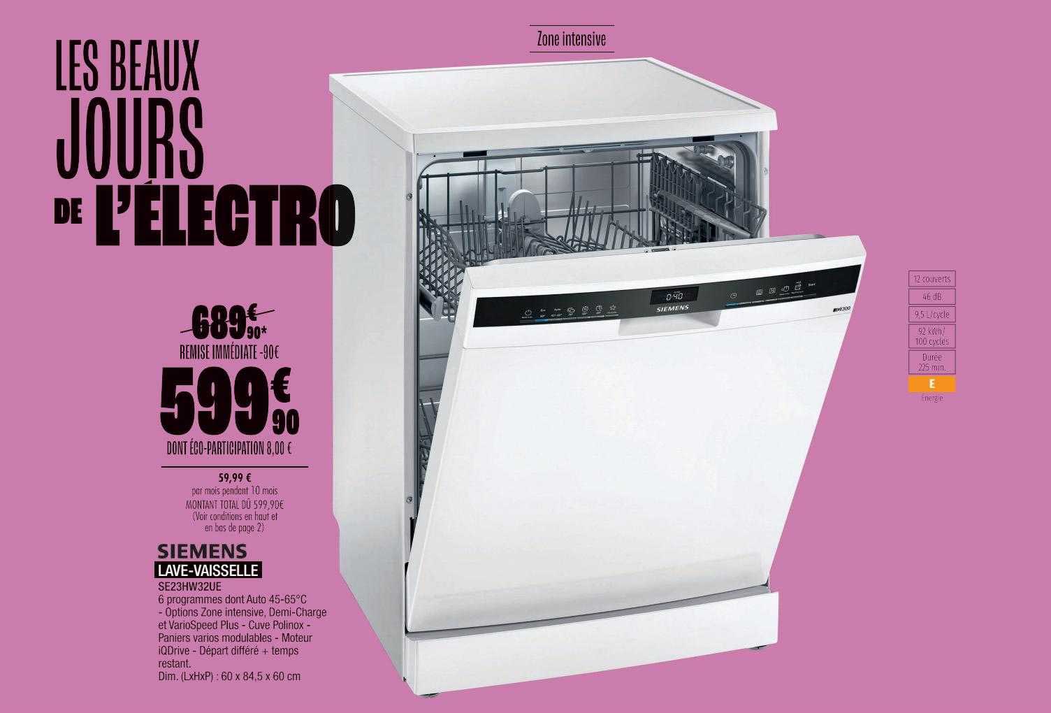 lave-vaisselle siemens