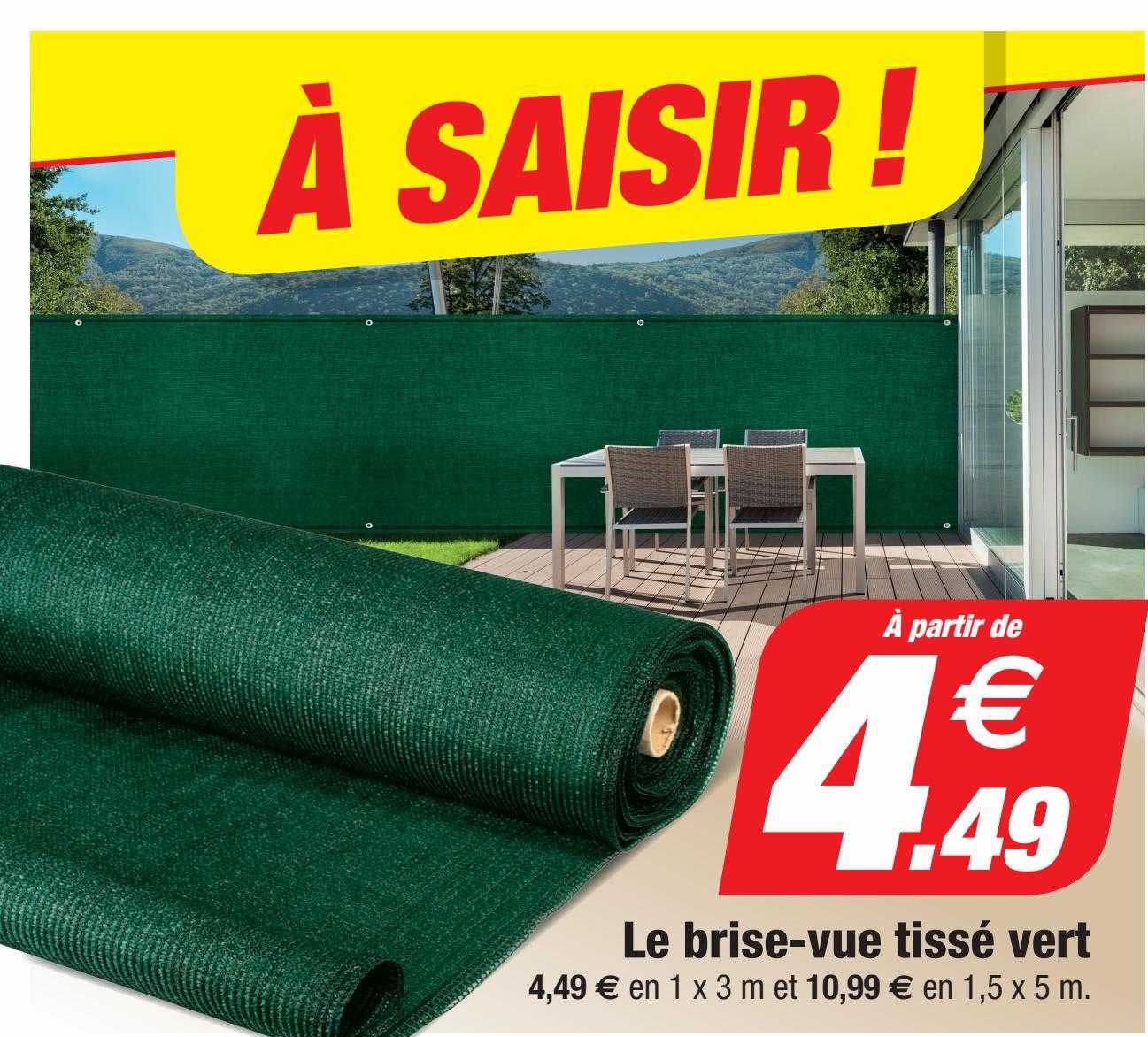 le brise-vue tissé vert