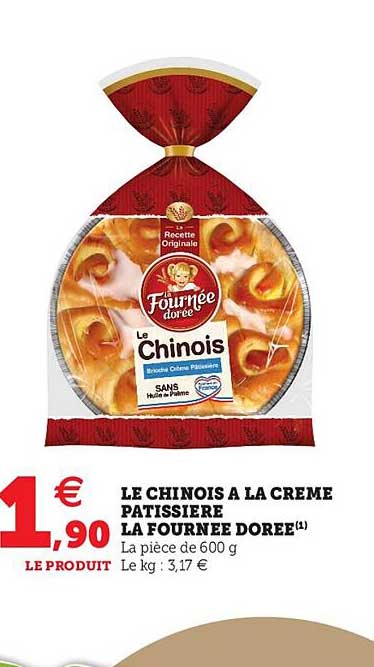 le chinois à la crème patissière la fournée dorée