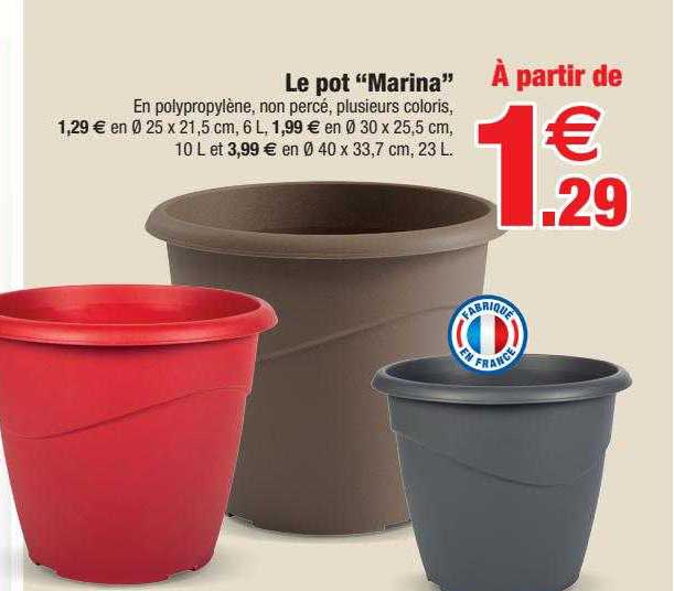 le pot "marina"