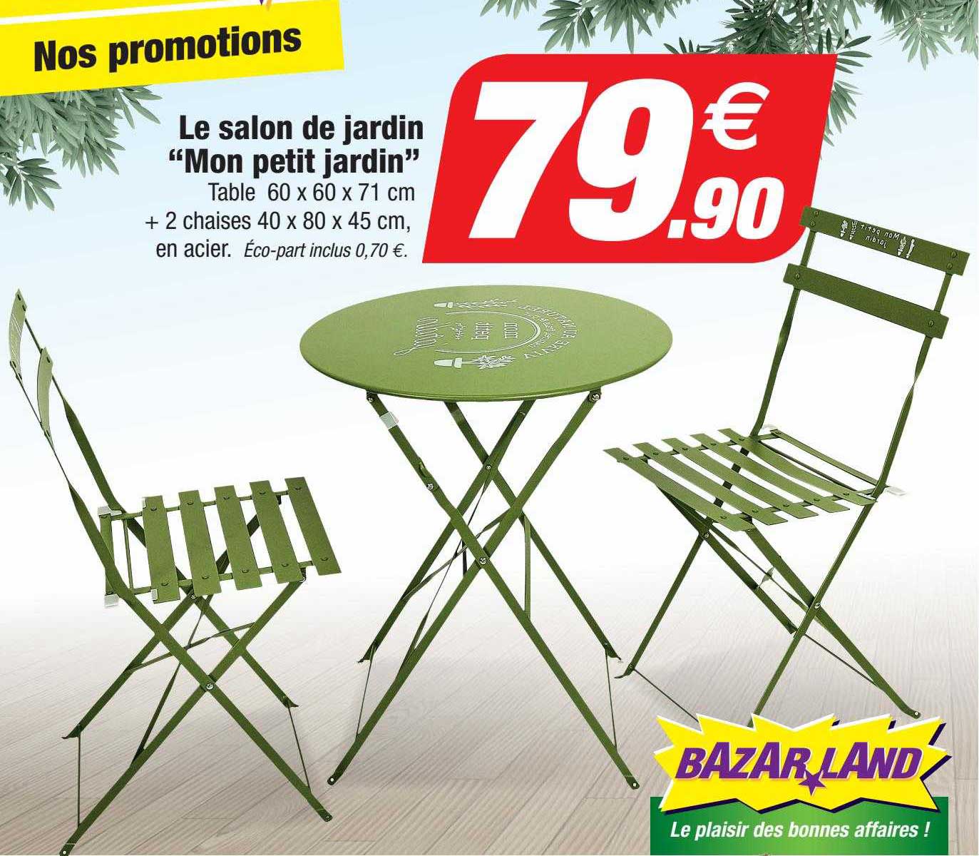 le salon de jardin "mon petit jardin"