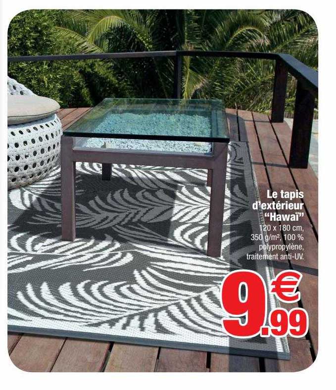 le tapis d'extérieur "hawaï"