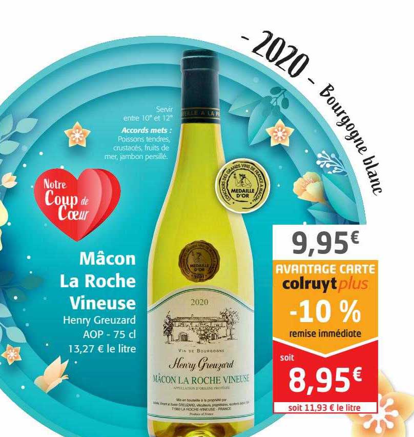 mâcon la roche vineuse henry greuzard aop