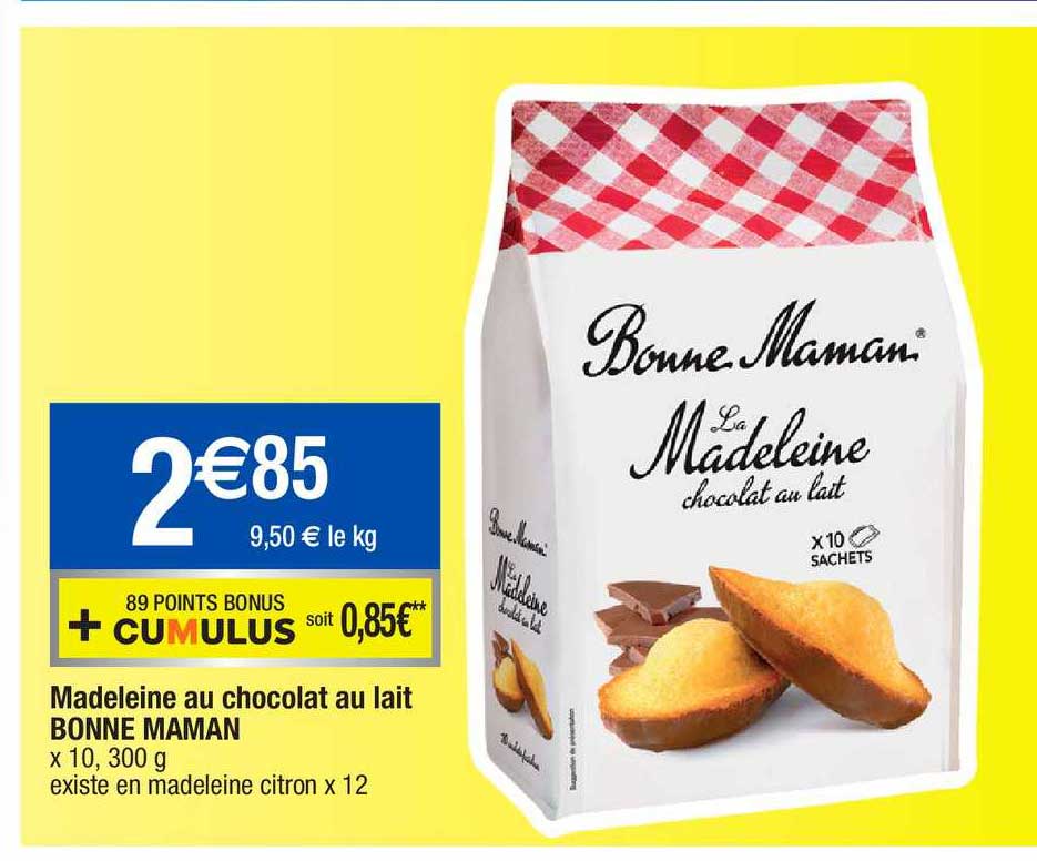 Madeleine Au Chocolat Au Lait Bonne Maman