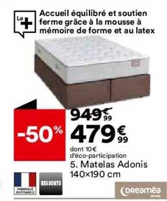 Matelas Adonis Dreaméa