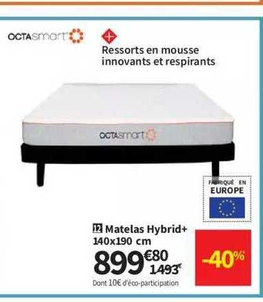 matelas hybrid+ octasmart