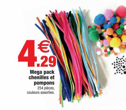 mega pack chenilles et pompons