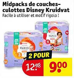 midpacks de couches-culottes disney kruidvat