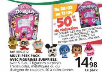 multi peek pack avec figurines surprises