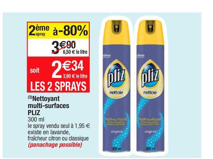 nettoyant multi-surfaces pliz