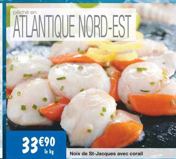 noix de st-jacques avec corail