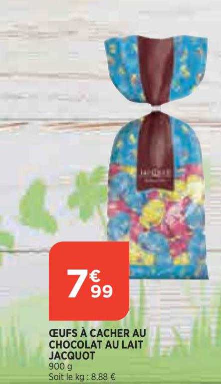 oeufs à cacher au chocolat au lait jacquot