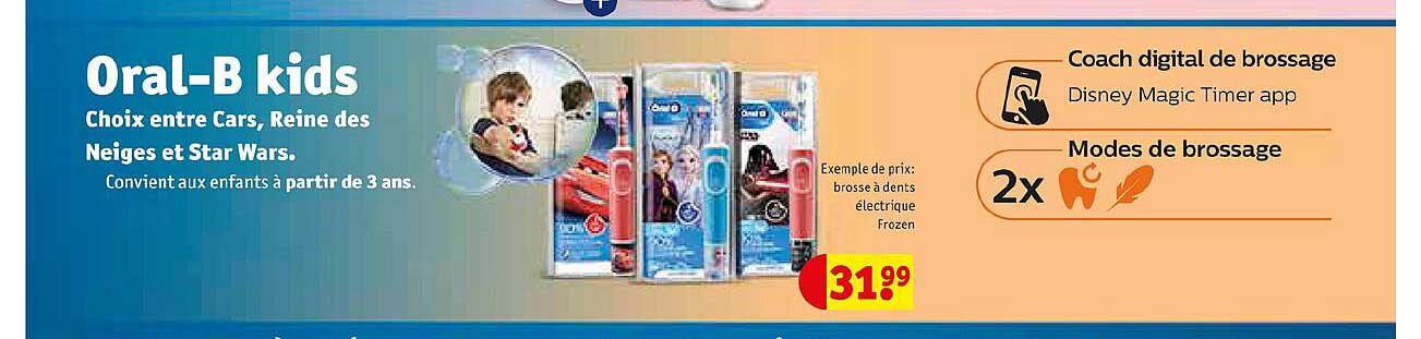 oral-b brosse à dent électrique frozen
