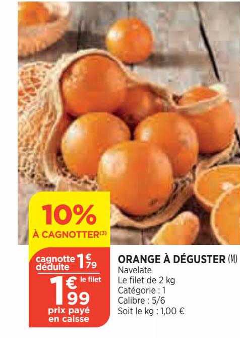 orange à déguster