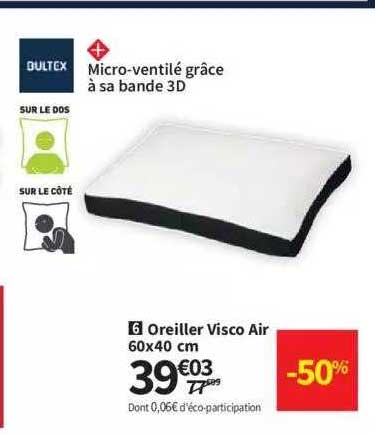 oreiller visco air