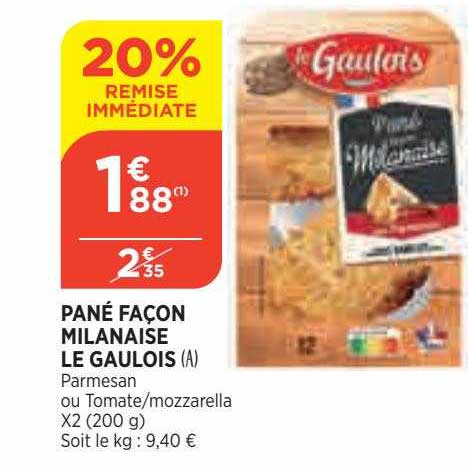 pané façon milanaise le gaulois