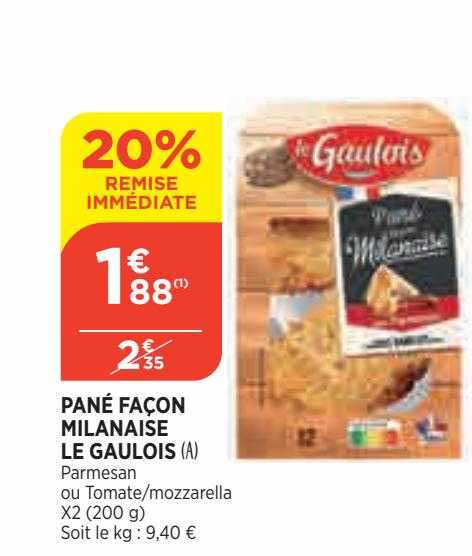 pané façon milanaise le gaulois