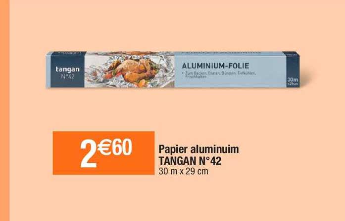 papier aluminium tangan n°42