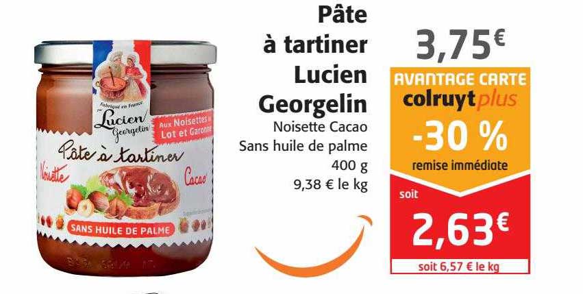 pâte à tartiner lucien georgelin