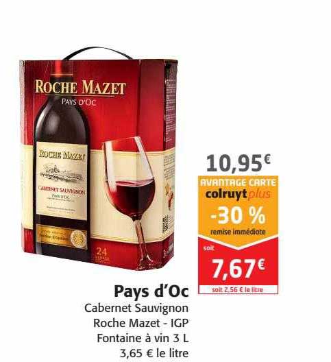 pays d'oc cabernet sauvignon roche mazet