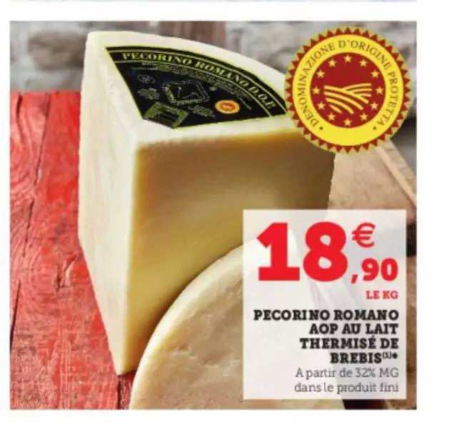 pecorino romano aop au lait thermisé de brebis