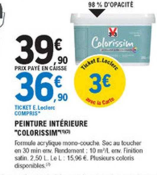 Peinture Intérieur "colorissim"