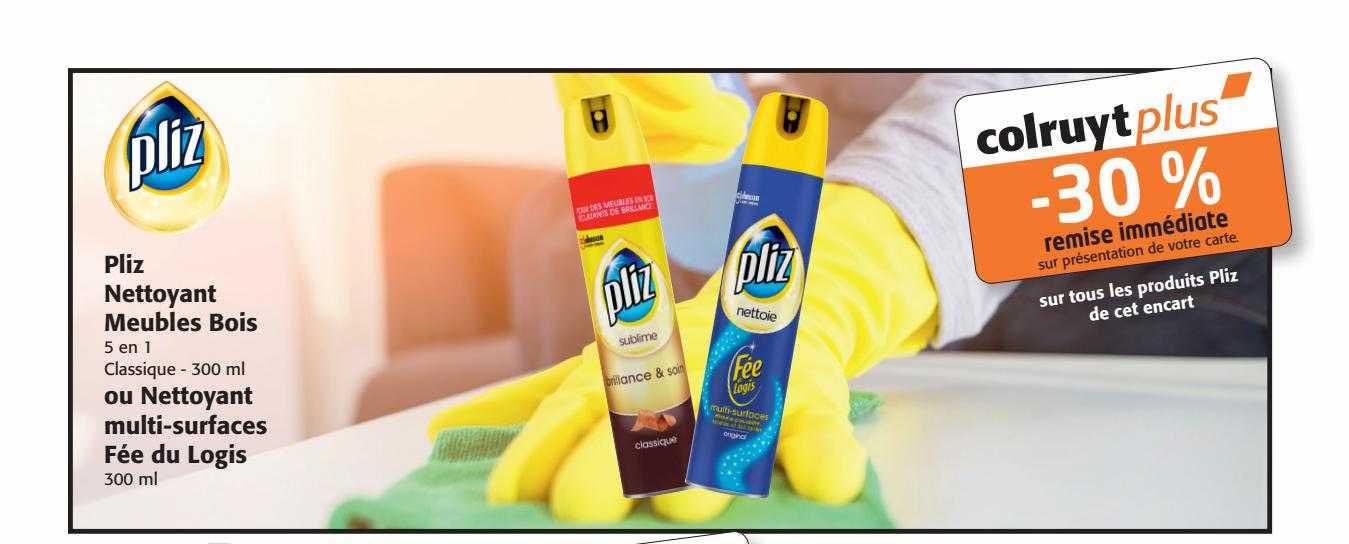 pliz nettoyant meubles bois ou nettoyant multi-surfaces fée du logis