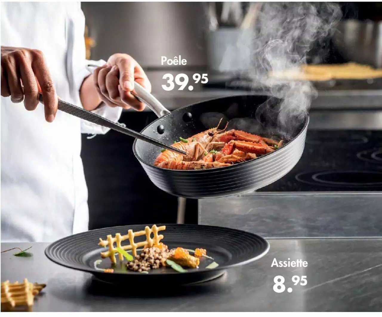 Poêle, Assiette