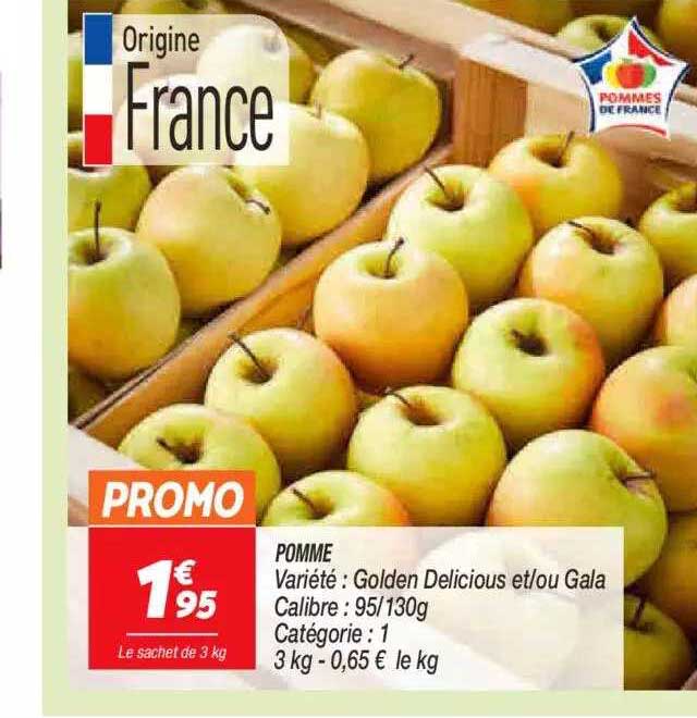 pomme golden delicious et-ou gala