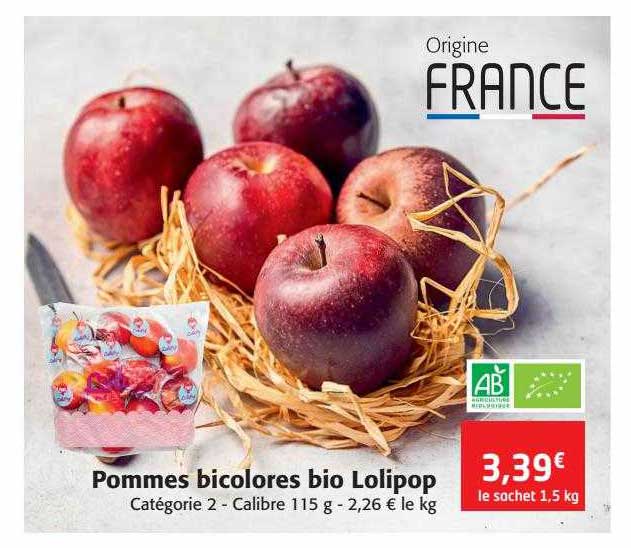 Pommes Bicolores Bio Lolipop
